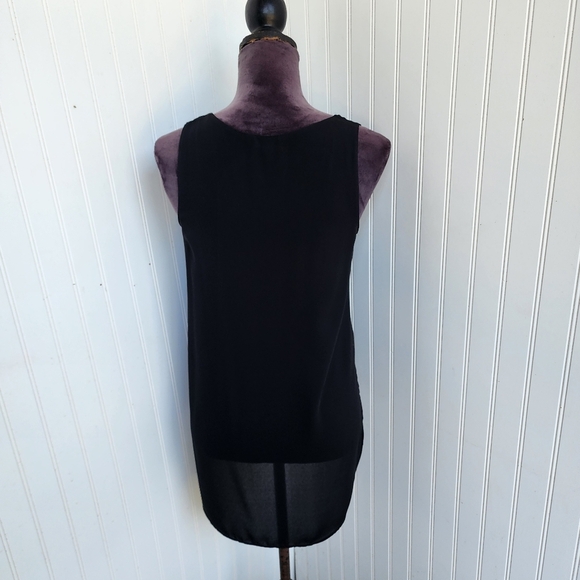 Express Women's Split Sides Sheer Sleeveless Top Blouse XS - Picture 5 of 11